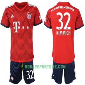 Koszulka Bayern Monachium Joshua Kimmich 32 Dziecięcy Domowe Stroje Piłkarskie 2018-2019 Krótki Rękaw
